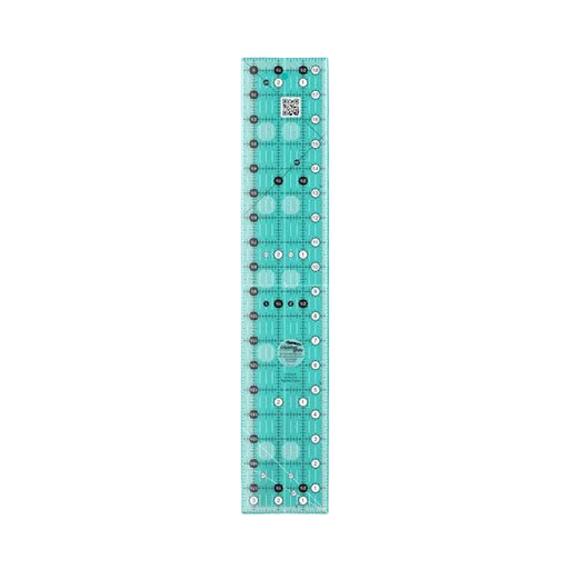 Creative Grids CGR318 three and a half by eighteen and a half inch rectangle quilt ruler with non slip backing.