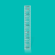 Creative Grids CGR324 three and a half by twenty four and a half inch rectangle quilt ruler with non slip backing.