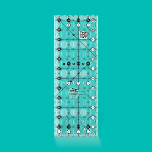 Creative Grids CGR412 four and a half by twelve and a half inch rectangle quilt ruler with non slip backing.