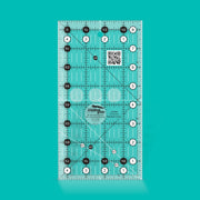 Creative Grids CGR48 four and a half by eight and a half inch rectangle quilt ruler with non slip backing.
