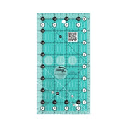 Creative Grids CGR48 four and a half by eight and a half inch rectangle quilt ruler with non slip backing.