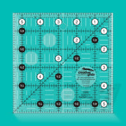 Creative Grids CGR5 five and a half inch square quilt ruler with non slip ring grips.