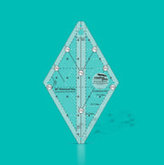 Creative Grids CGR60DIATINY sixty degree tiny diamond acrylic quilt ruler with non slip back.