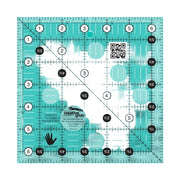 Creative Grids CGR6LEFT six and a half inch left handed square quilt ruler displaying right to left numbers.