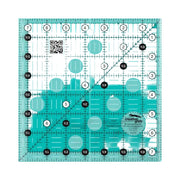 Creative Grids CGR7 seven and a half inch square quilt ruler with non slip ring grips.