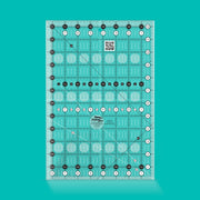 Creative Grids CGR812 eight and a half by twelve and a half inch rectangle quilt ruler with non slip backing.
