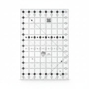 Creative Grids CGR812 eight and a half by twelve and a half inch rectangle quilt ruler with non slip backing.