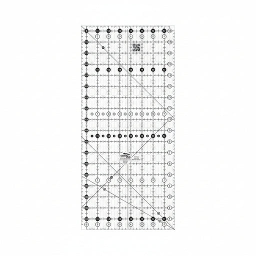 Creative Grids CGR824 eight and a half by twenty four and a half inch rectangle quilt ruler with non slip backing.