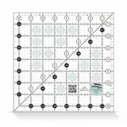 Creative Grids CGR8 eight and a half inch square quilt ruler with non slip ring grips.