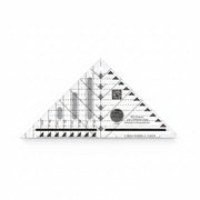 Creative Grids CGRBH1 half square four in one triangle quilt ruler with multi function grid lines.