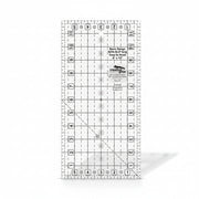 Creative Grids CGRBR5 six by twelve inch rectangle basic range quilt ruler with non slip backing.