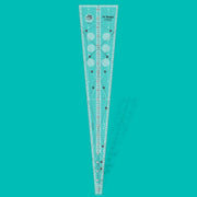 Creative Grids CGRCP1 ten degree wedge acrylic quilt ruler with non slip back.