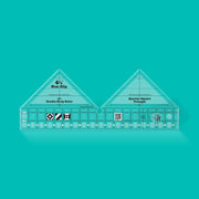 Creative Grids CGRDBS90 ninety degree double strip quilt ruler displaying clear dual marking tracks.