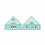 Creative Grids CGRDBS90 ninety degree double strip quilt ruler displaying clear dual marking tracks.