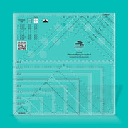 Creative Grids CGRDH4 ultimate flying geese tool quilt ruler displaying clear measurement lines and alignment grids.