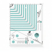Creative Grids CGRDH5 kitty cornered quilt ruler displaying clear measurement lines and alignment grids.