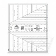 Creative Grids CGRDH6 half rectangle trim tool quilt ruler displaying clear measurement lines and alignment grids.