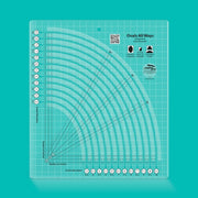 Creative Grids Ovals All Ways acrylic quilt ruler template CGRKAOVAL displayed on a solid white surface.