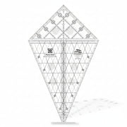 Creative Grids Alaska Quilt Ruler template CGRLBQ1 made of premium clear acrylic on a clean white surface.