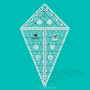 Creative Grids Alaska Quilt Ruler template CGRLBQ1 made of premium clear acrylic on a clean white surface.