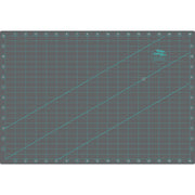 Creative Grids 12 inch by 18 inch double sided self healing rotary cutting mat CGRMAT1218 flat view.