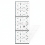 Creative Grids Itty-Bitty Eights XL 8-inch by 24-inch rectangle quilting ruler positioned over a wide fabric yardage fold.