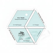 Creative Grids Quilt Ruler 4-in-1 Hexie by Mariana Diaz CGRSM1