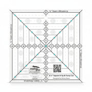 Creative Grids 6-1/2 inch Square It Up Quilt Ruler CGRSQ6