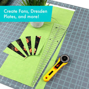 Creative Grids 10 Degree Wedge Triangle Quilt Ruler CGRT10