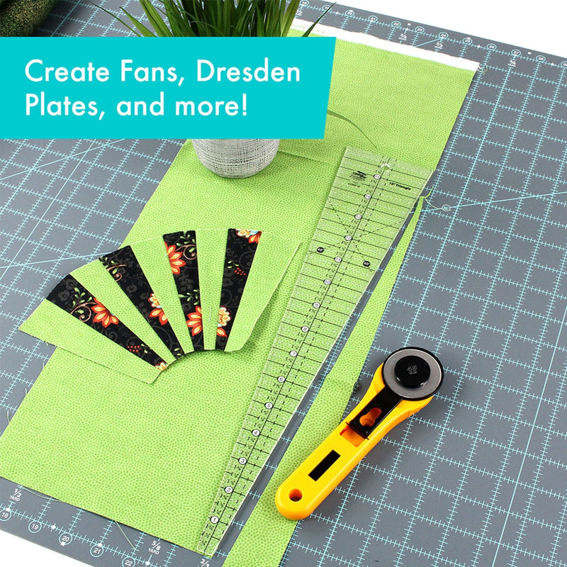 Creative Grids 10 Degree Wedge Triangle Quilt Ruler CGRT10