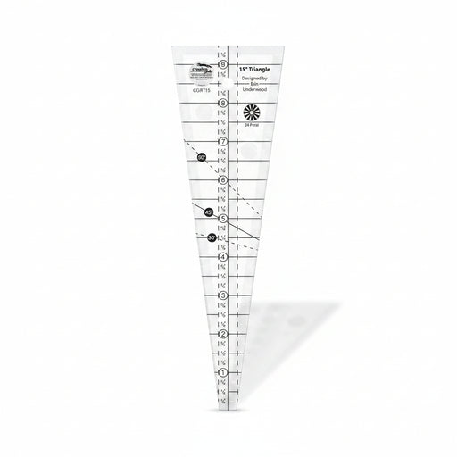 Creative Grids 15 Degree Wedge Triangle Quilt Ruler CGRT15