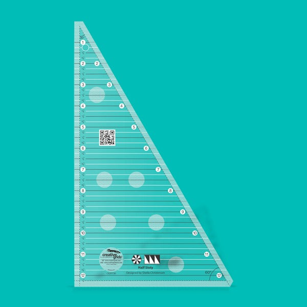 Creative Grids Half-Sixty Triangle Quilt Ruler CGRT30