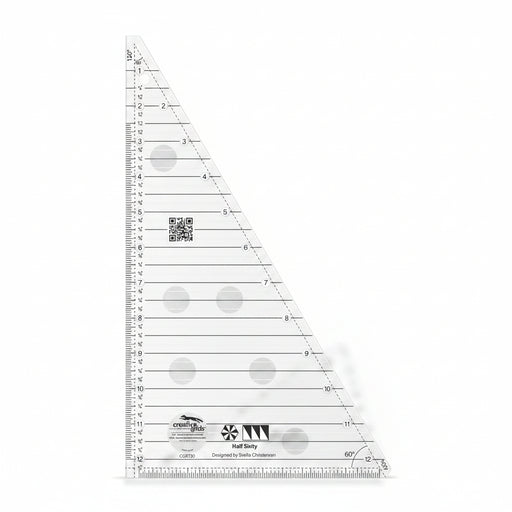 Creative Grids Half-Sixty Triangle Quilt Ruler CGRT30
