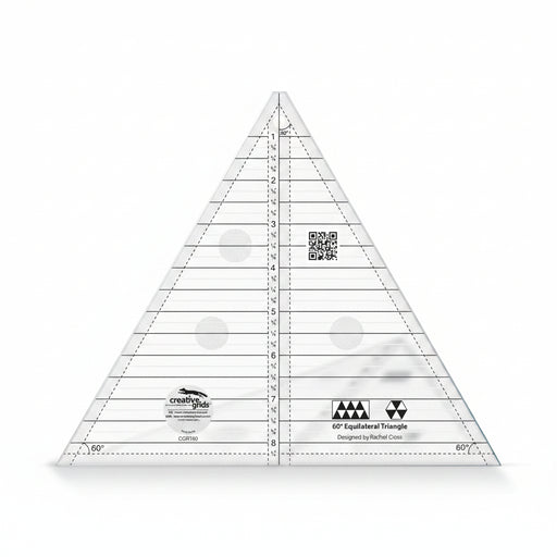Creative Grids 60-Degree 8-1/2 inch Triangle Ruler CGRT60
