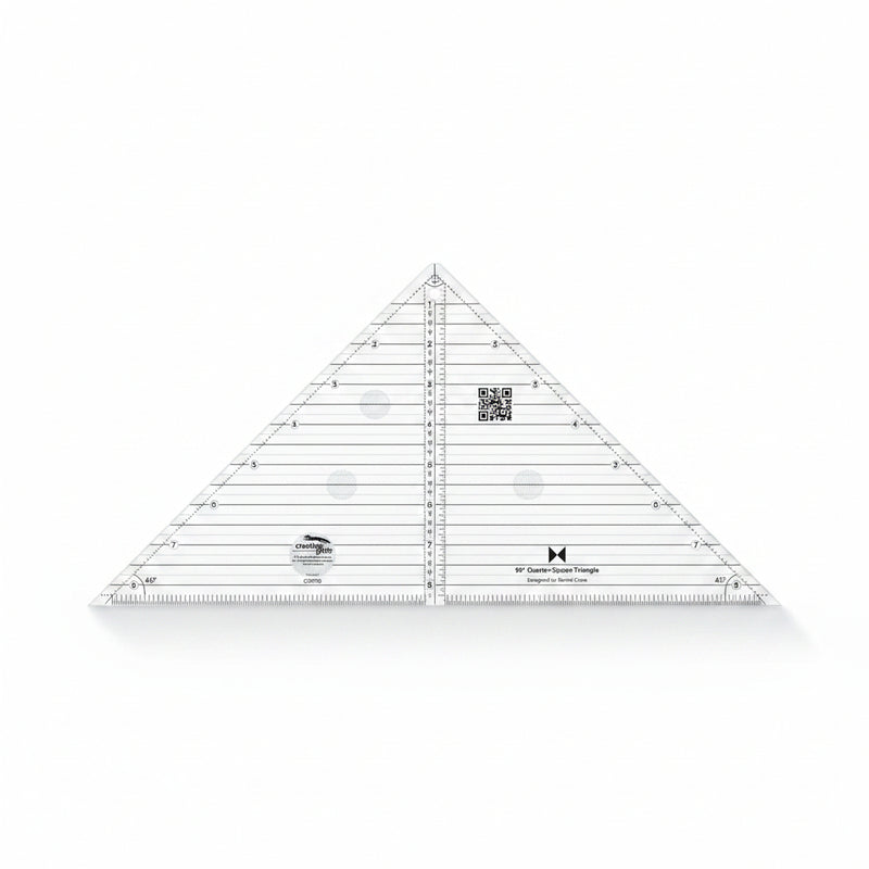Creative Grids 90-Degree 6-1/2 inch Quarter-Square Triangle Ruler CGRT90