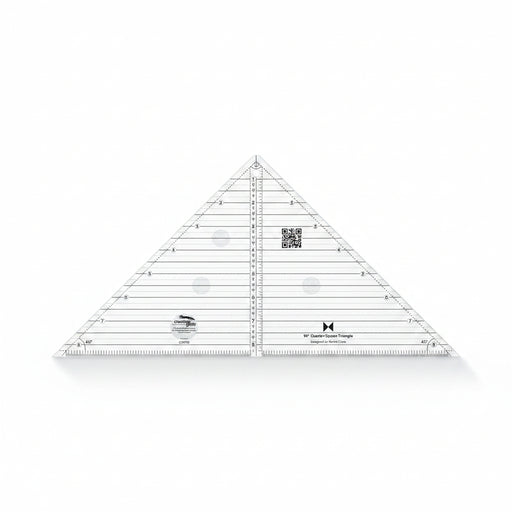 Creative Grids 90-Degree 6-1/2 inch Quarter-Square Triangle Ruler CGRT90