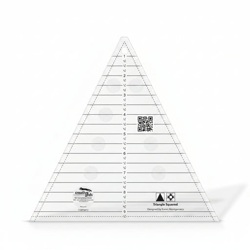 Creative Grids Triangle Squared 9-1/2 inch Quilt Ruler CGRTMT2