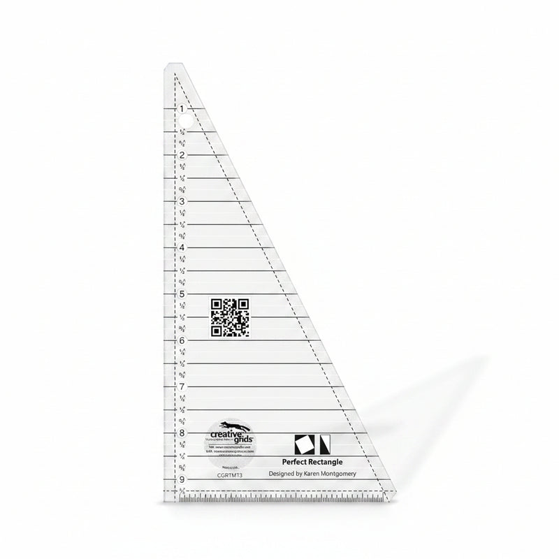 Creative Grids Perfect 9-1/2 inch Rectangle Quilt Ruler CGRTMT3