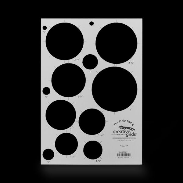 Creative Grids The Hole Thing Registration Template CGRTPHT