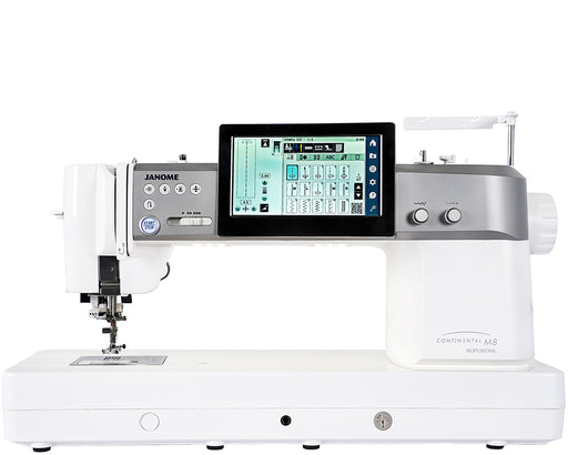 Janome reference photo: Continental M8 Professional sewing and quilting machine, front view