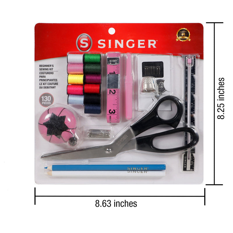 SINGER® Beginner’s Sewing Kit – 130 Pieces