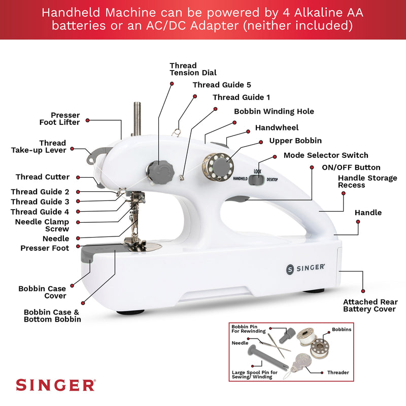 SINGER® Stitch Quick+ Portable Handheld Mending Machine