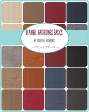 Flannel Gatherings Basics 100% cotton Moda flannel Layer Cake, 49340LCF