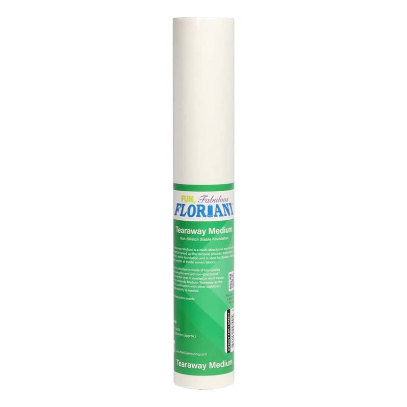 Floriani Medium Tearaway Embroidery Stabilizer – 12" x 10 yd