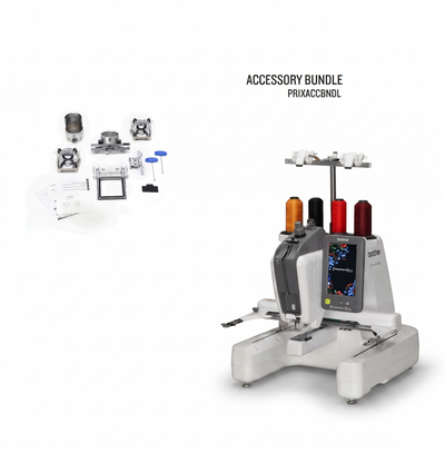 Brother Entrepreneur One PR1X Single-Needle Embroidery Machine & PRSPRTKIT1 Evergreen Accessory Bundle
