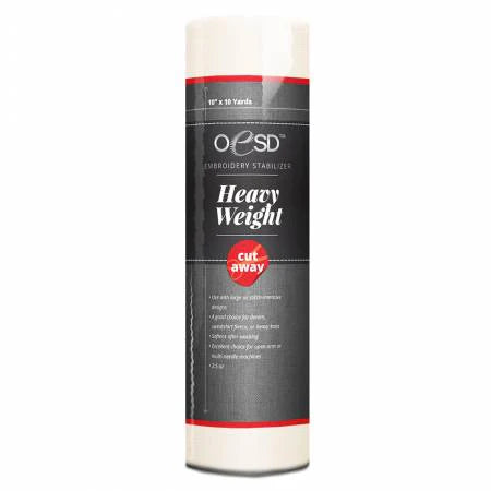 OESD Heavy Weight CutAway Embroidery Stabilizer – 10" x 10 yd