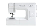Janome HD3000 heavy duty sewing machine front view showing 18 stitch selection dial.