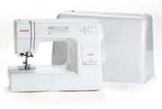 Janome HD3000 heavy duty sewing machine front view showing 18 stitch selection dial.