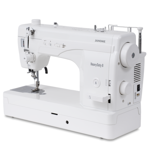 Janome reference photo: HD8, left three-quarter view