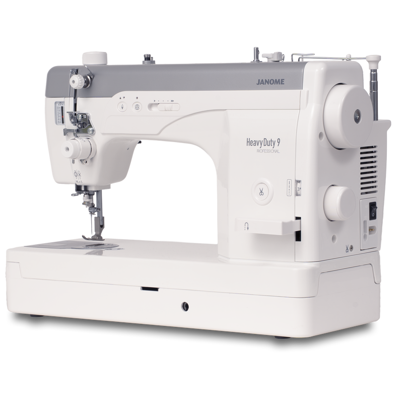 Janome reference photo: HD9 V3 Professional, left three-quarter view
